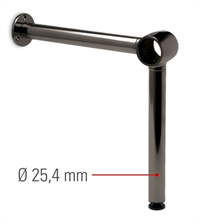 Antracit fodhviler Ø25,4 mm